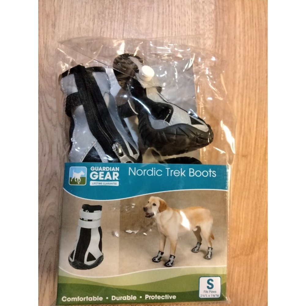 Guardian Gear Nordic Trek Dog Boots Size Small‎ Grey/Black
